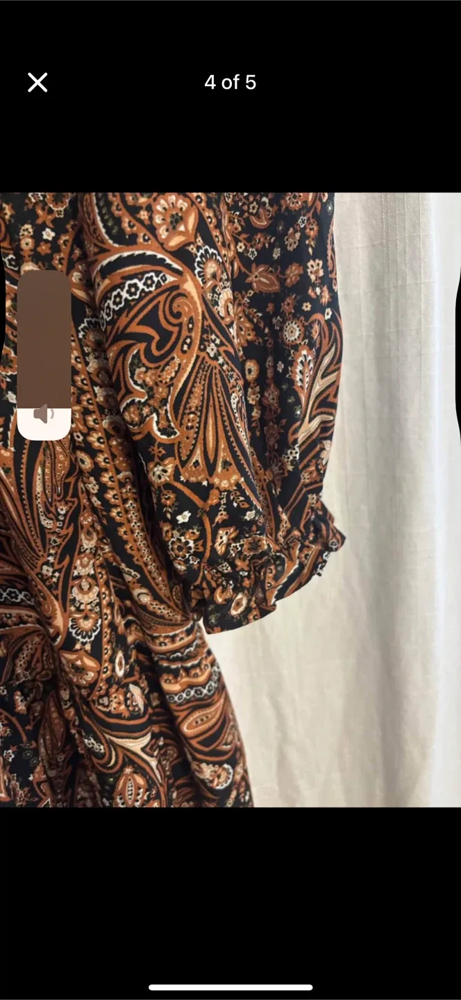 Black Tape boho Paisley Print Dress - Size M #cleanout image indicator(3)