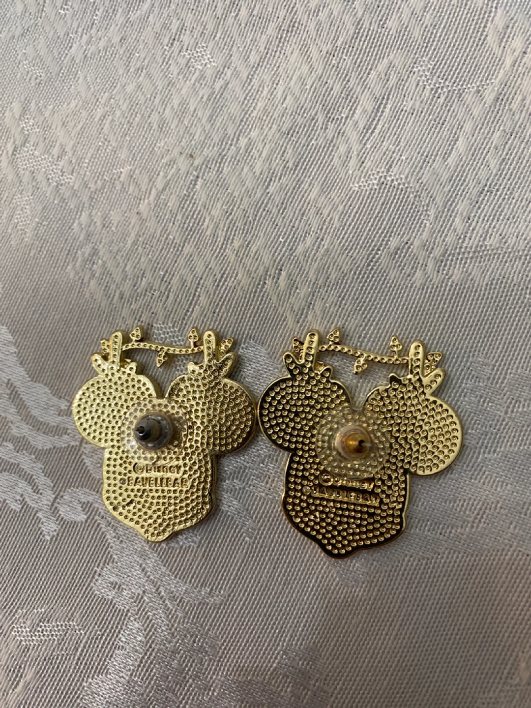 Disney Parks Minnie Mouse Christmas earrings bubble bar - photo 2