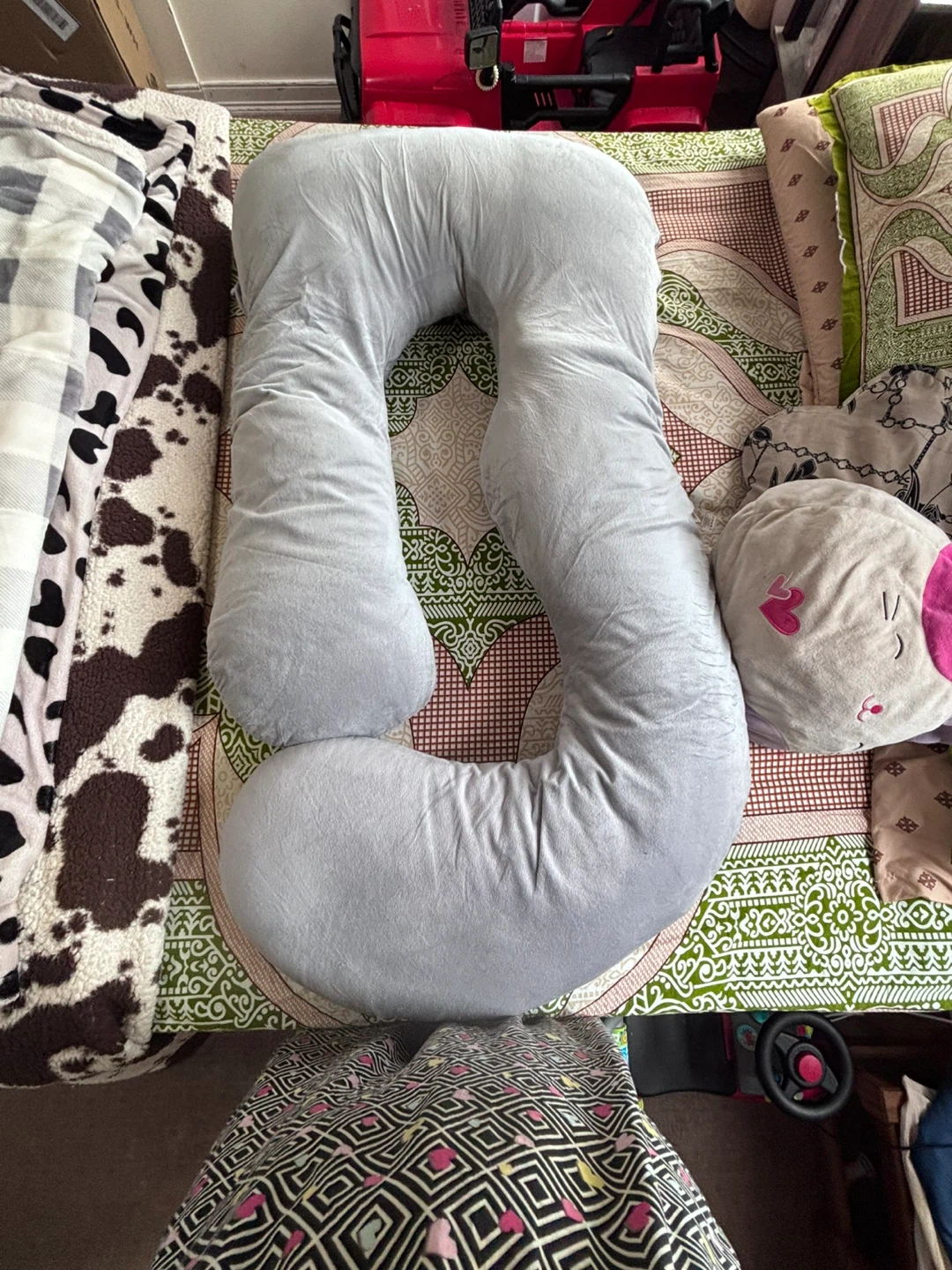 Gray Full Body Pregnancy Pillow - photo 2