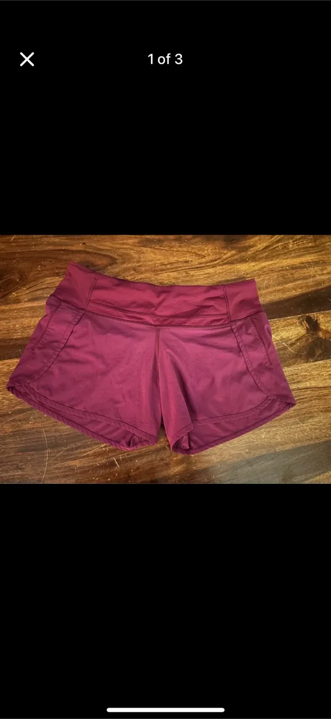 Lululemon Running Shorts - Size 6 #cleanout