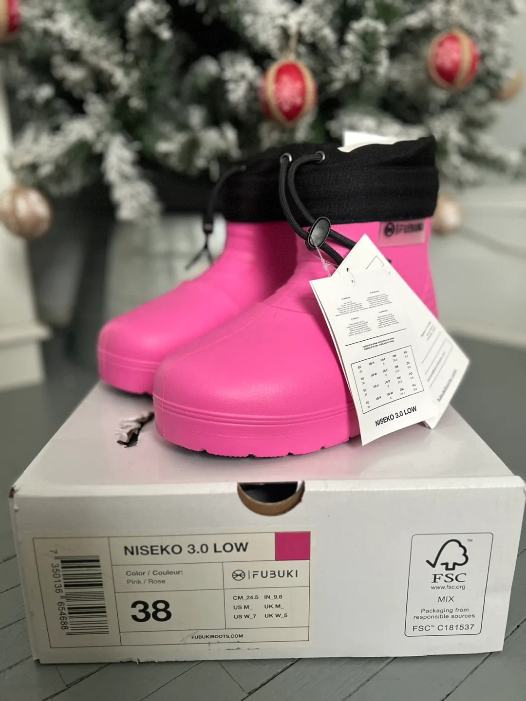 Fubuki Niseko 3.0 Low Boots - Size 38 Pink / Rose