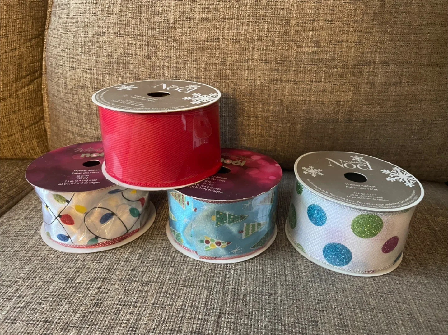 Holiday Ribbon, 4 rolls