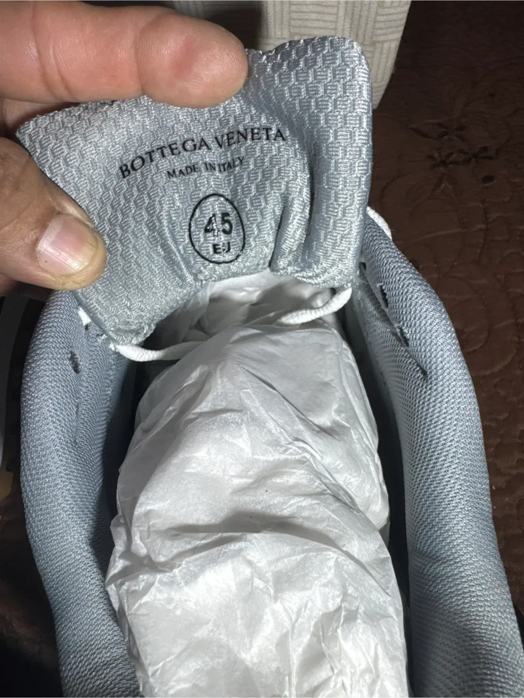 Bottega Veneta Orbit Sneaker Silver V2X40 Size 45 image indicator(6)