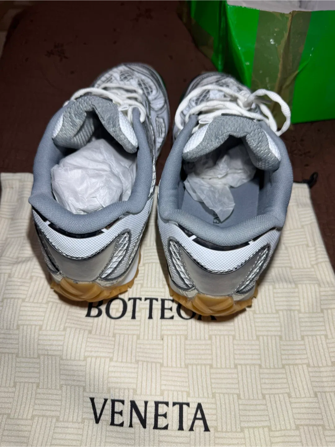 Bottega Veneta Orbit Sneaker Silver V2X40 Size 45 image indicator(4)