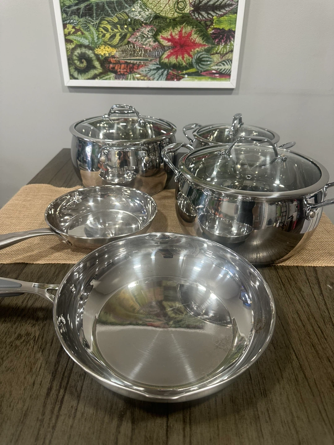 David Burke Stainless Steel Cookware Set - Pots and Pans