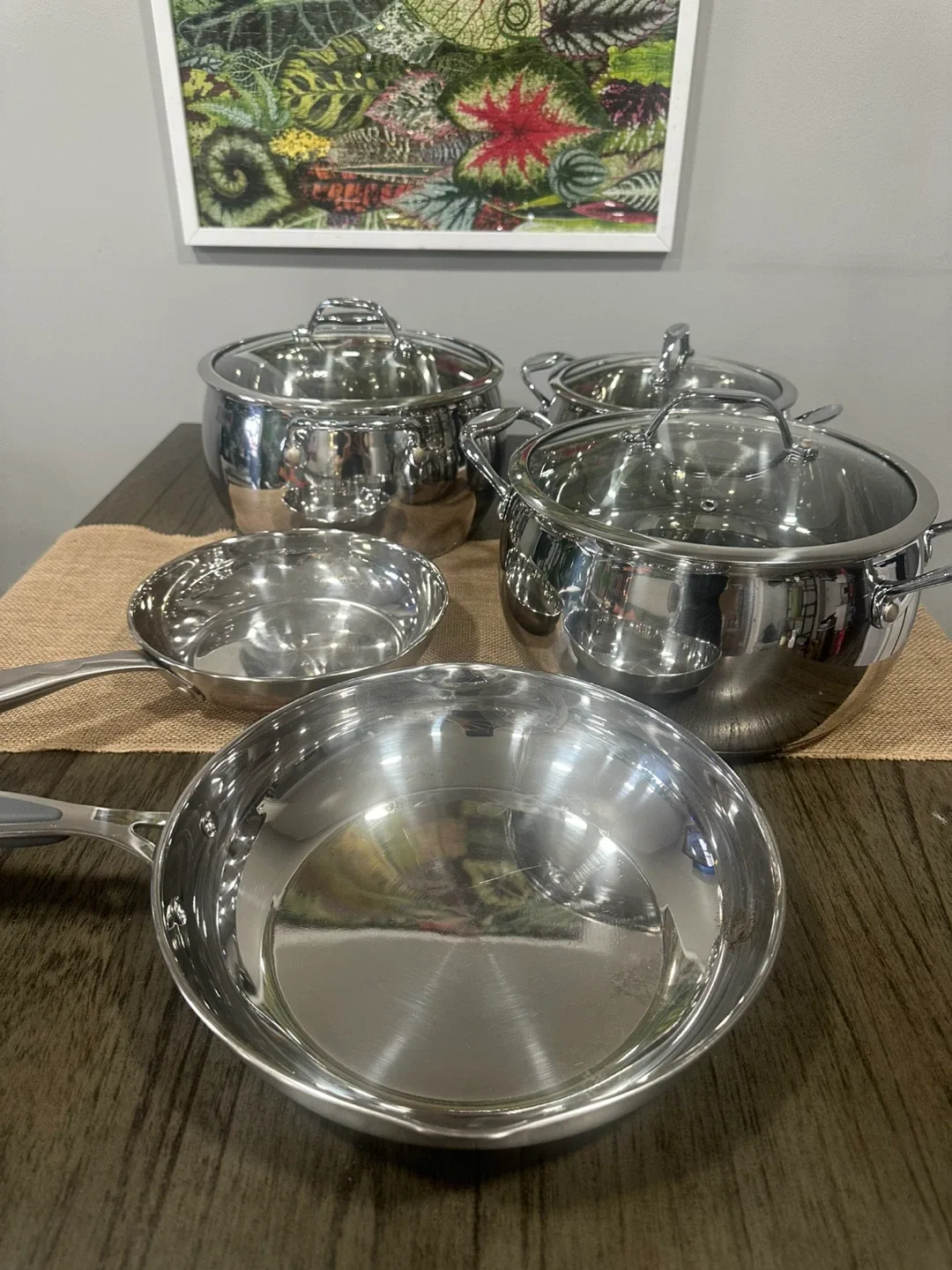 David Burke Stainless Steel Cookware Set - Pots and Pans