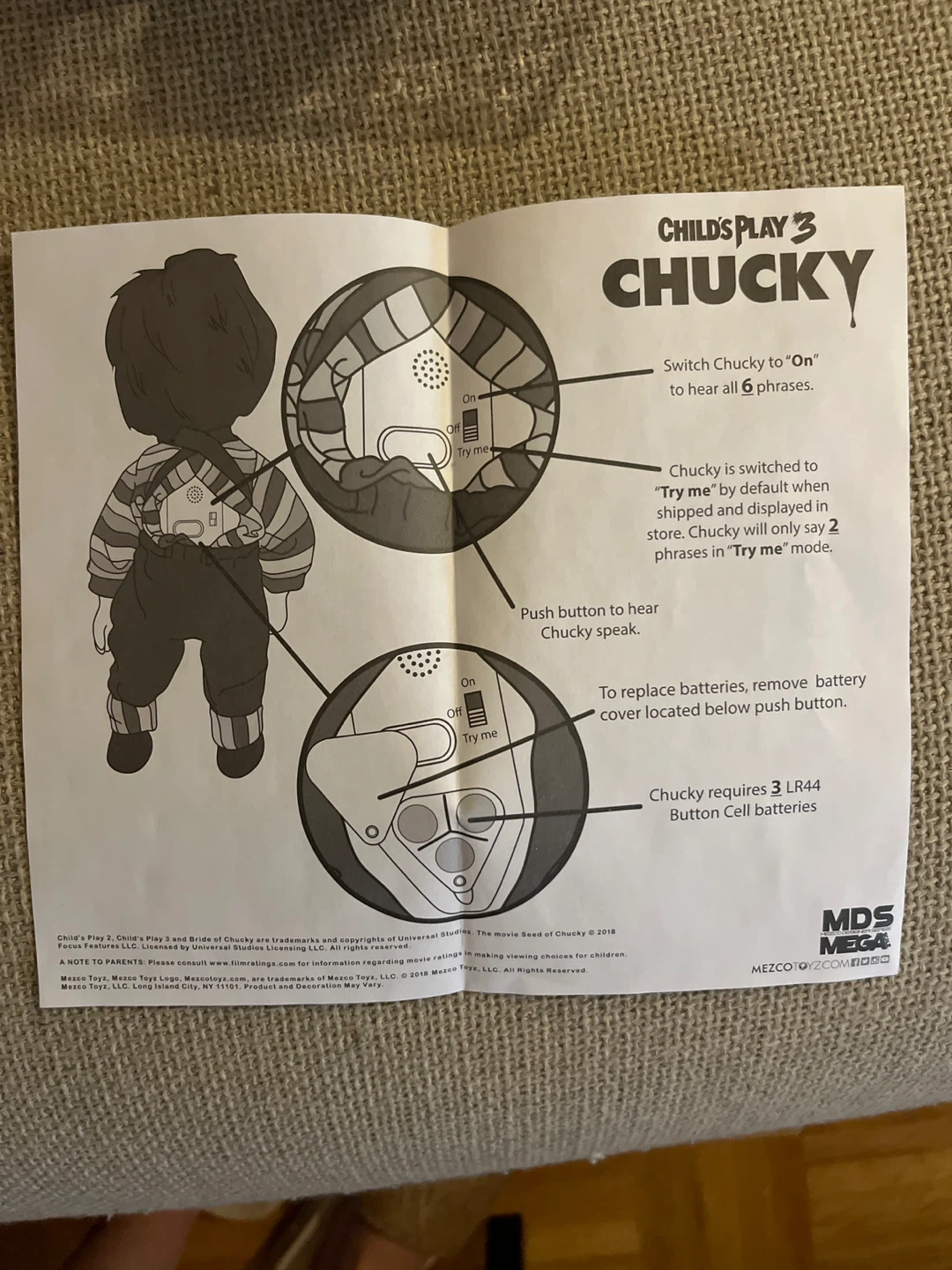 Child’s Play 3 Chucky Doll (Mint condition, Box Included) - photo 3