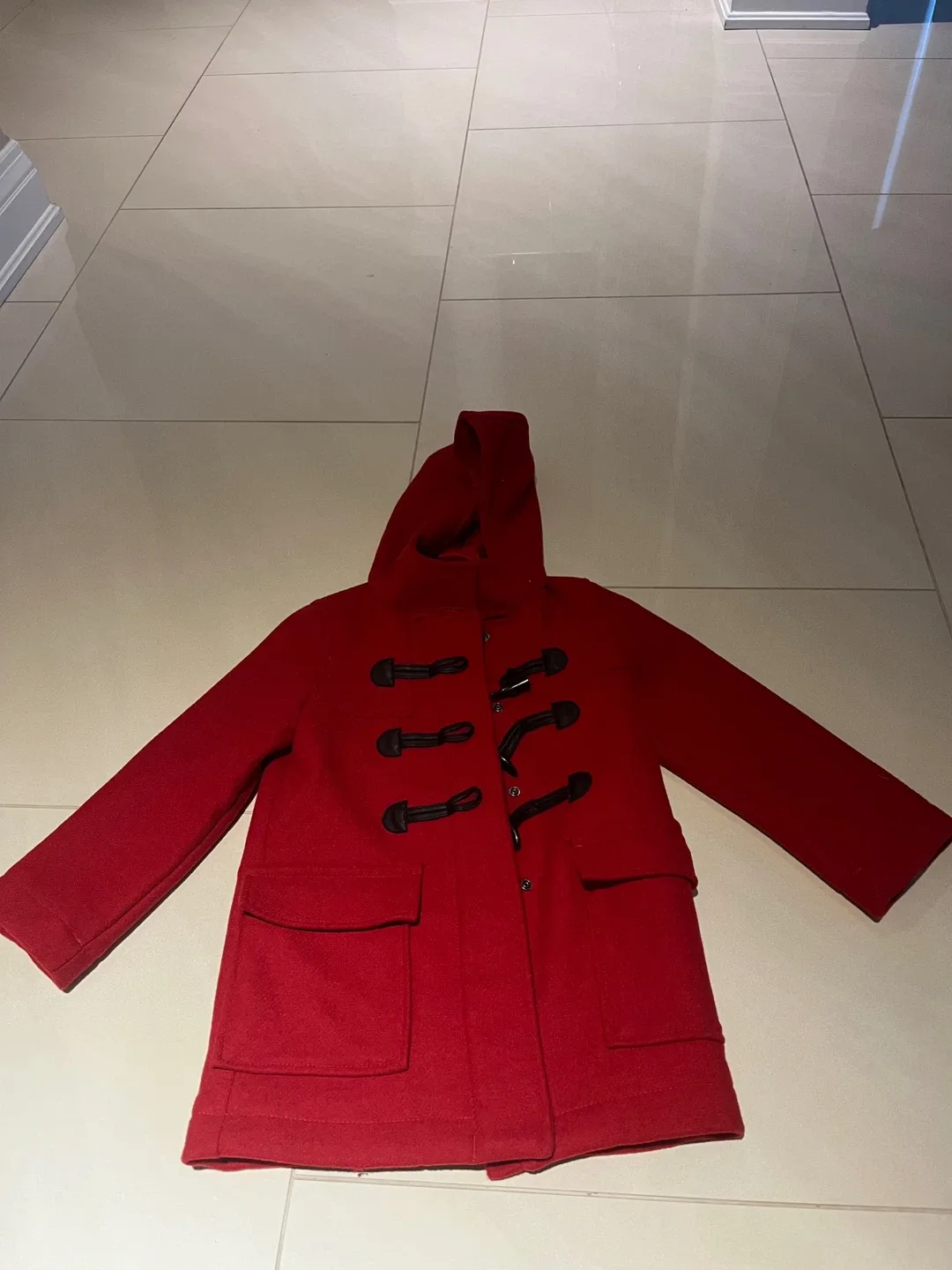 Children’s GAP Hooded Duffle Wool Coat For Immediate Sale