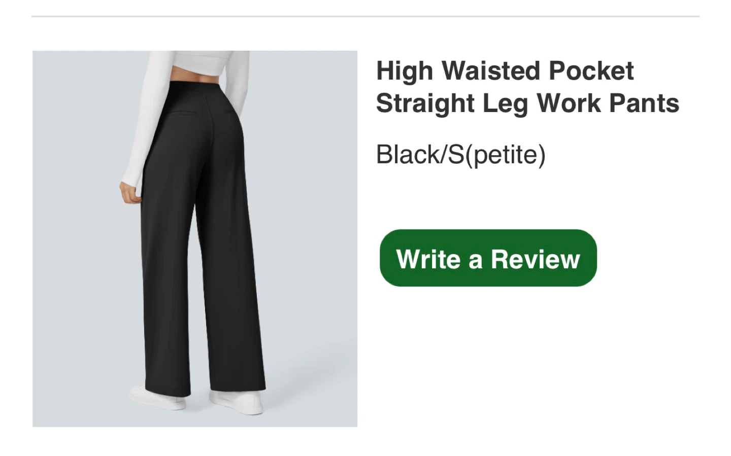 Halara High Waisted Black Work Pants S - photo 3