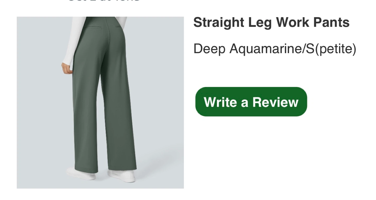 Halara Straight Leg Work Pants Deep Aquamarine S(petite) - New - photo 3