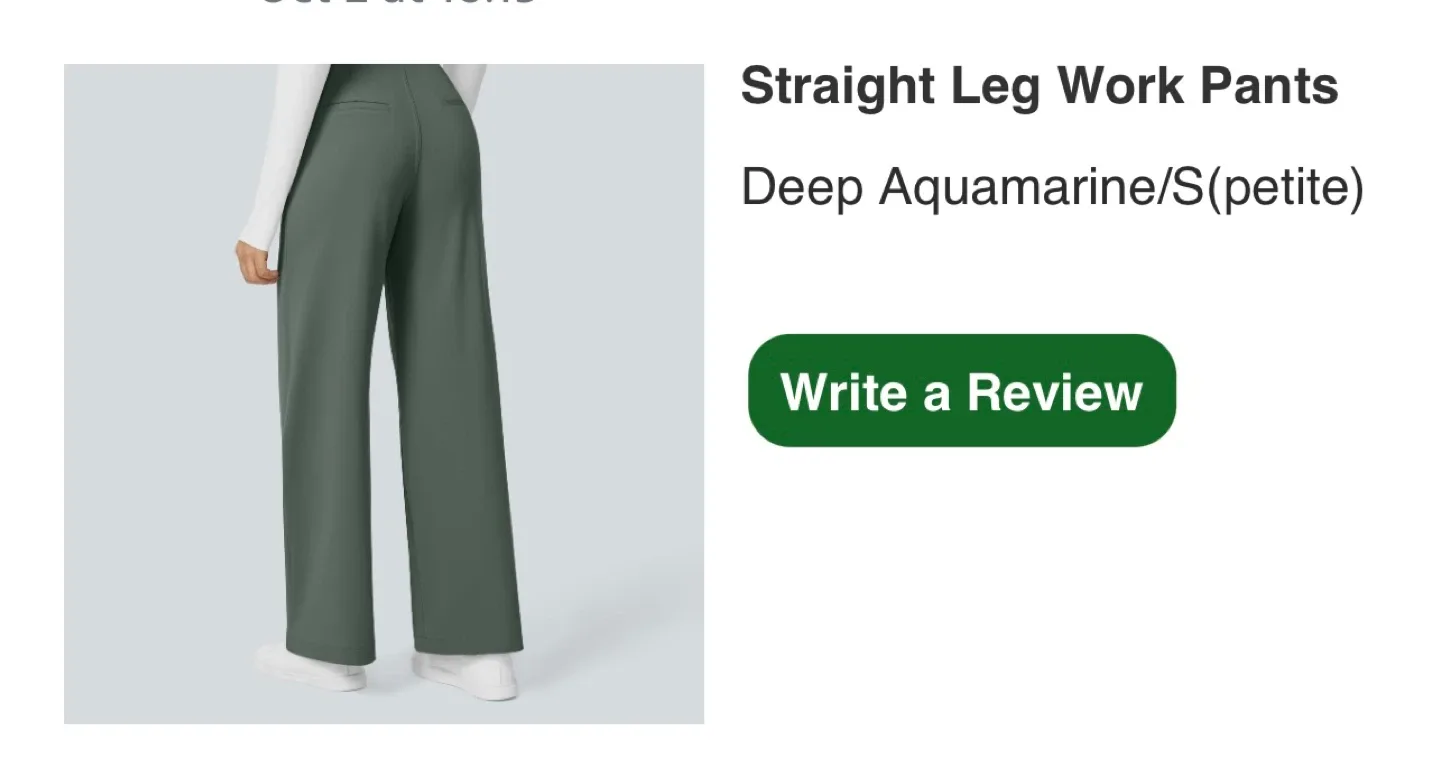 Halara Straight Leg Work Pants Deep Aquamarine S(petite) - New image indicator(3)