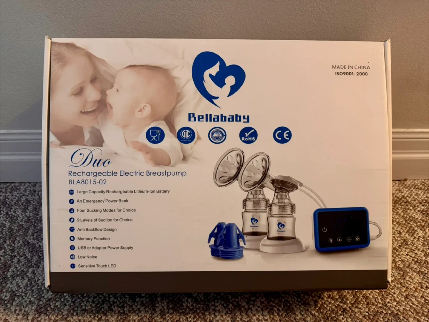 Bellababy Duo Rechargeable Electric Breastpump - New in Box!