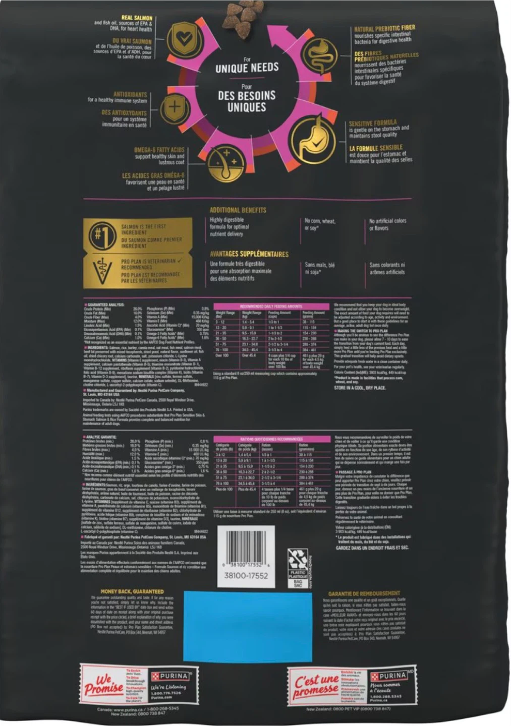 Purina Pro Plan Adult Sensitive Skin & Stomach 13.6kg - photo 2