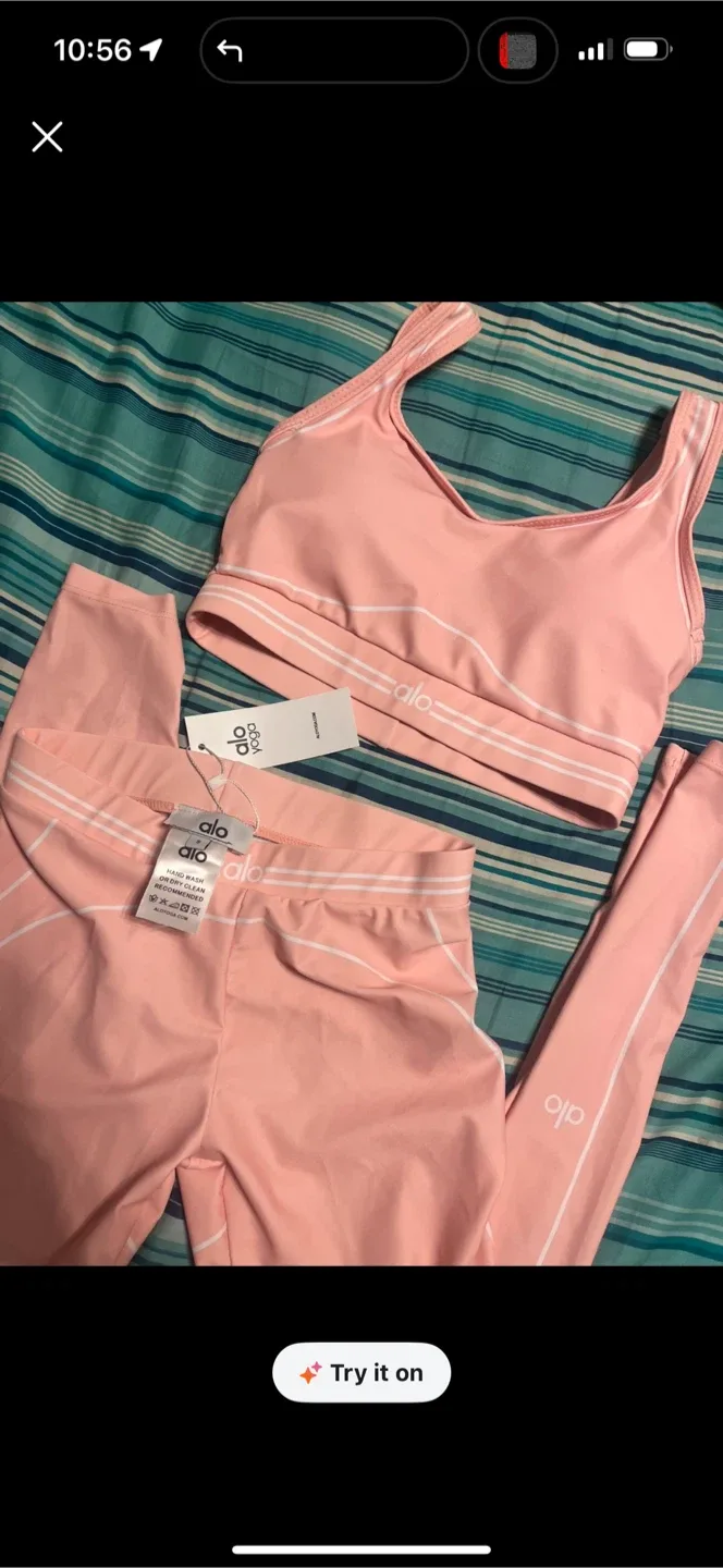 ALO Yoga Pink Set