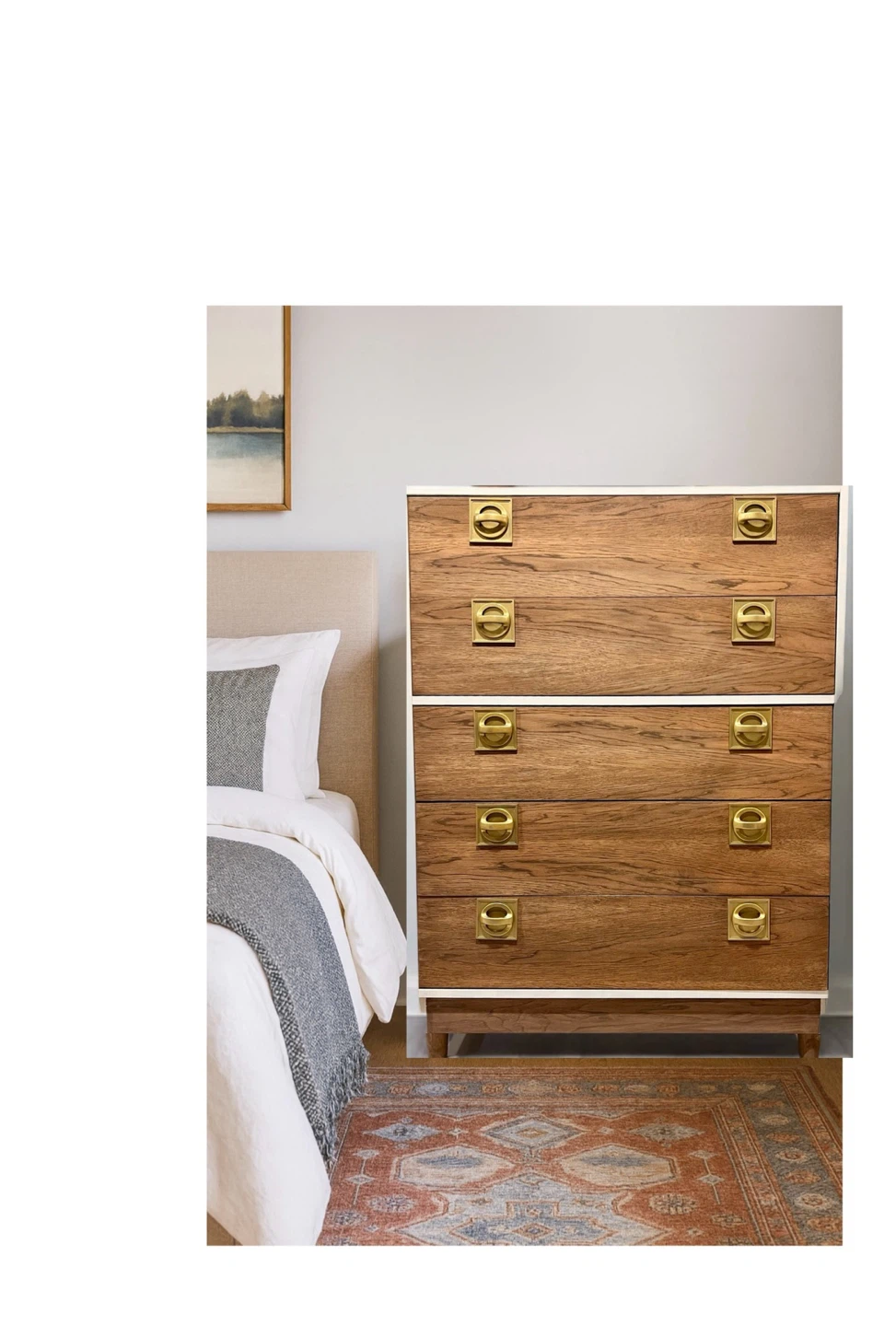 Refinished 5 Drawer Dresser