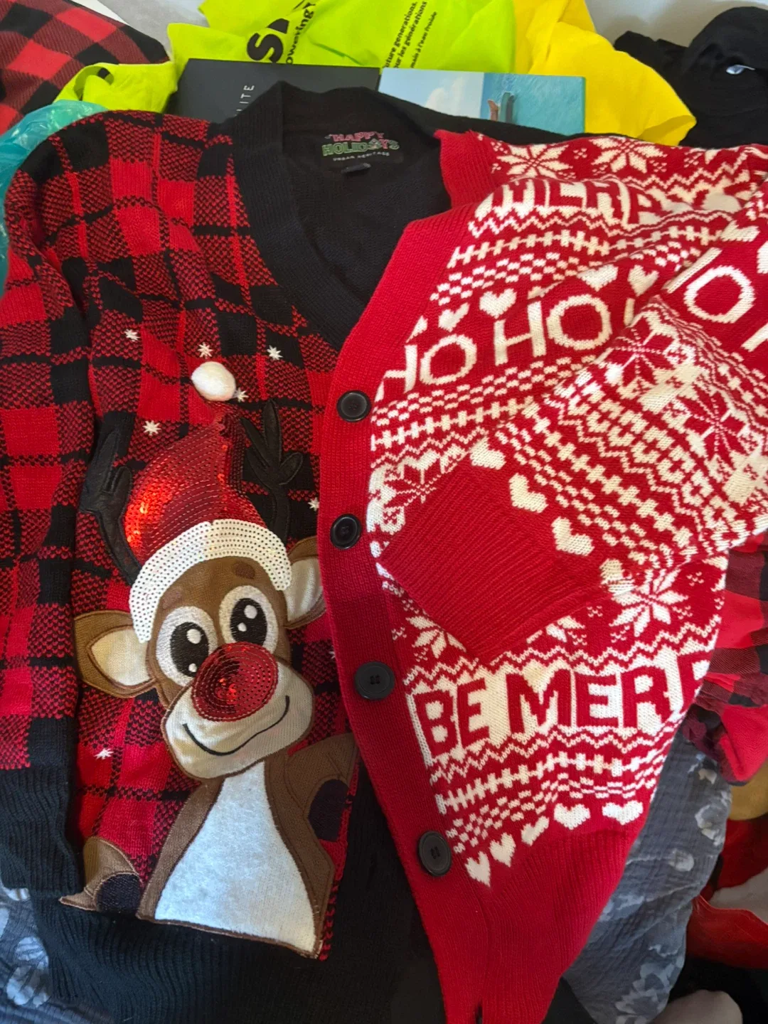 Happy Holidays Ugly Christmas Cardigan