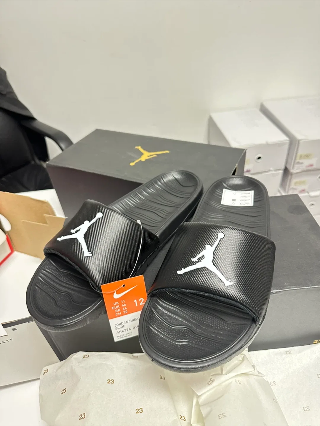 Jordan Break Slide - Size 12 - Black/White - NEW