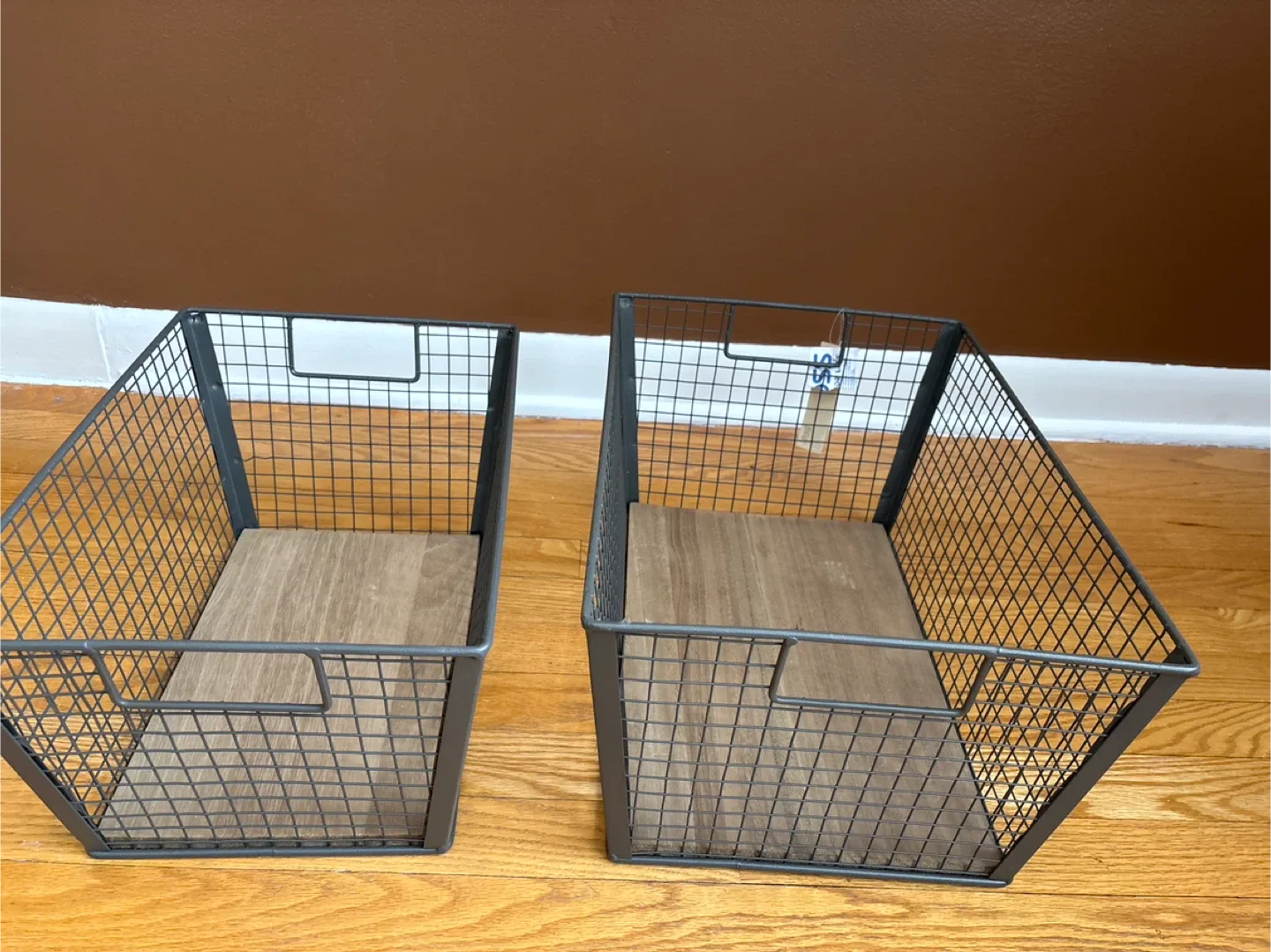 Wire Storage Baskets - Set of 2