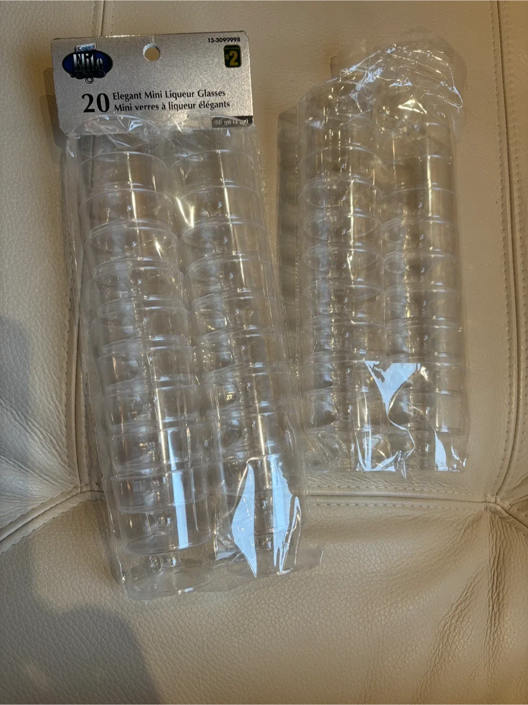 #Cleanout# Elegant Mini Liqueur plastic Glasses - 20 Pack