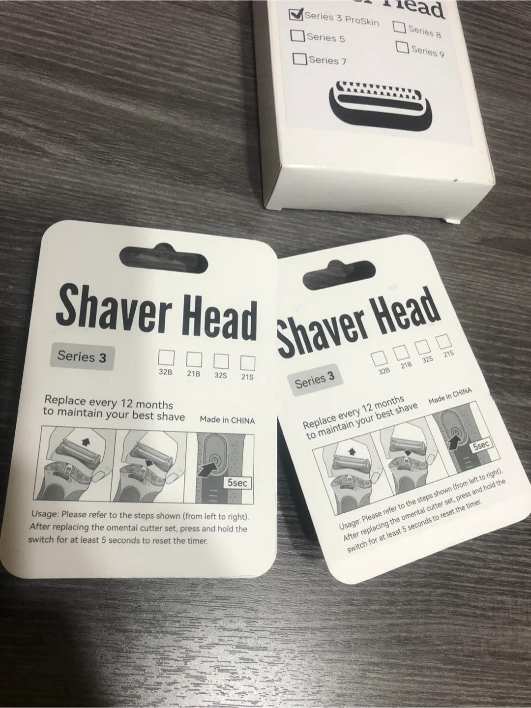 NEW-Braun Series 3 ProSkin Shaver Head Replacement image indicator(5)