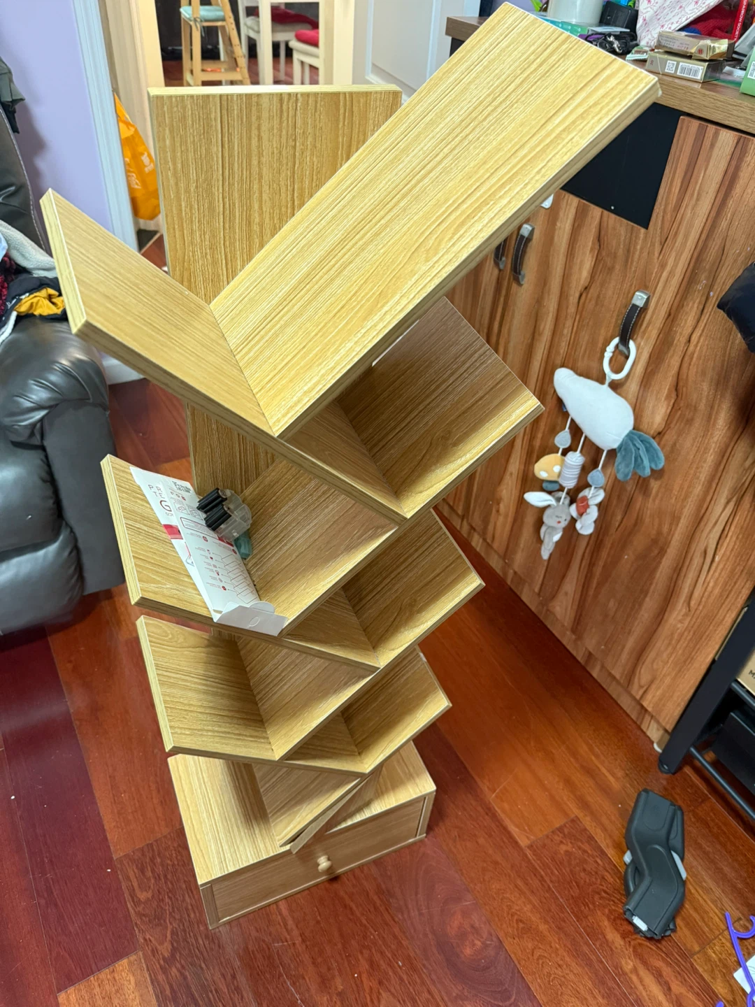 Wood Grain Display Shelf