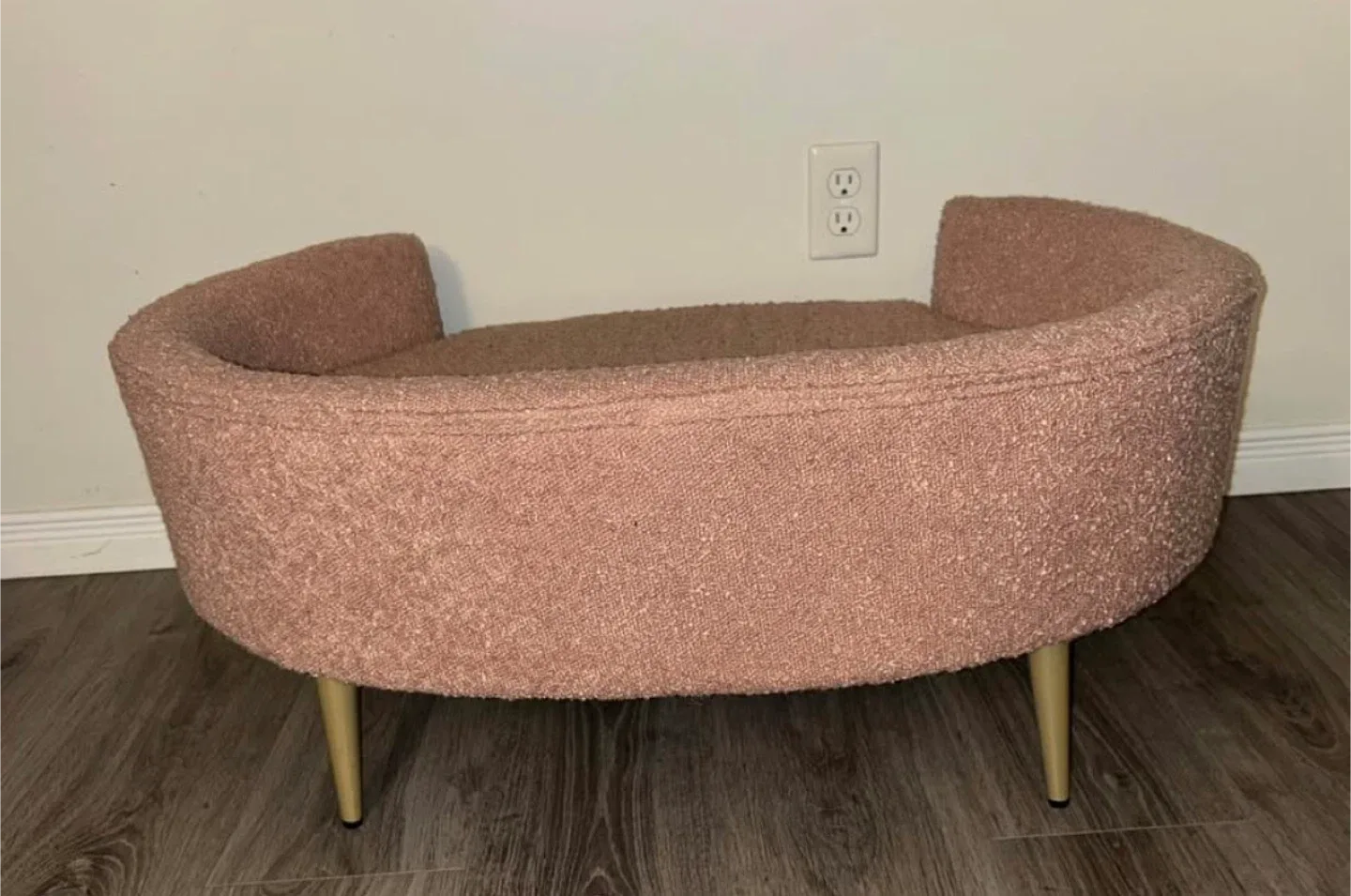 Pink Pet Bed with Gold Legs image indicator(3)