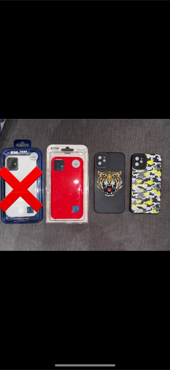 iPhone 11 Cases: ($3 each)
