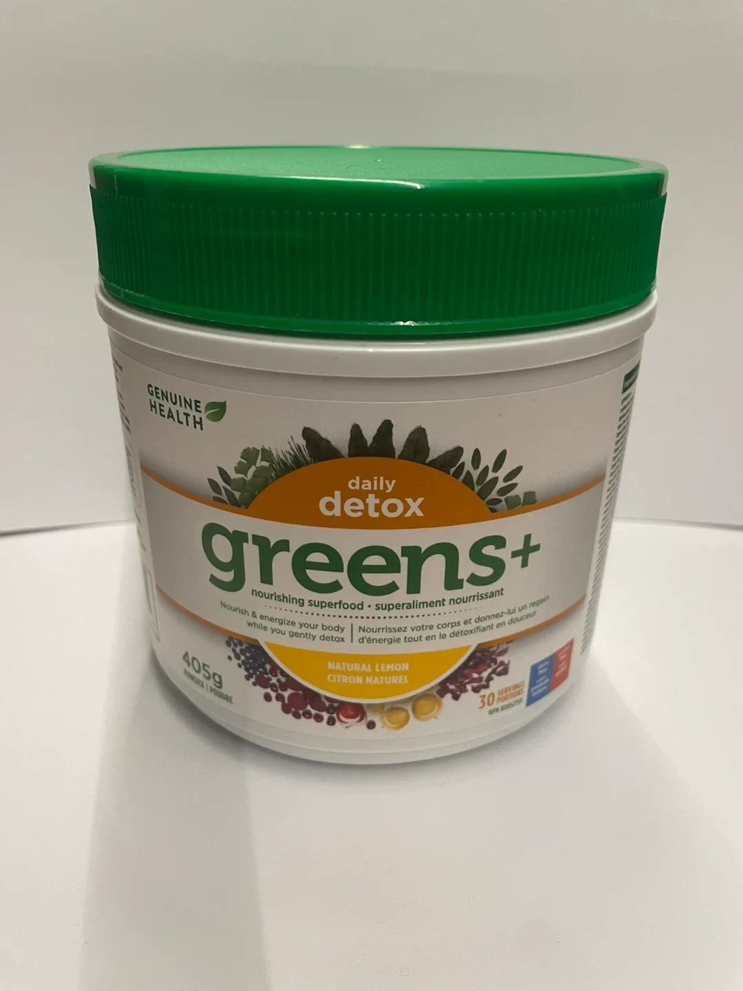 Genuine Health Daily Greens+ Detox - Lemon