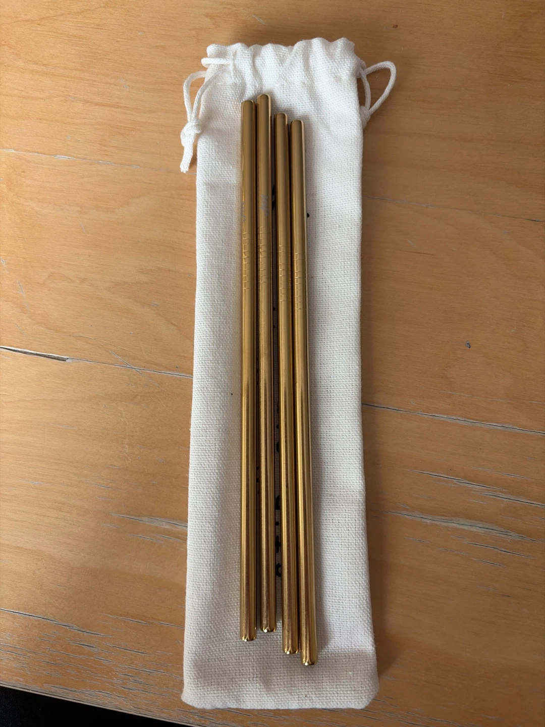 #Cleanout Stir Sip Savor Metal Gold Straws Set