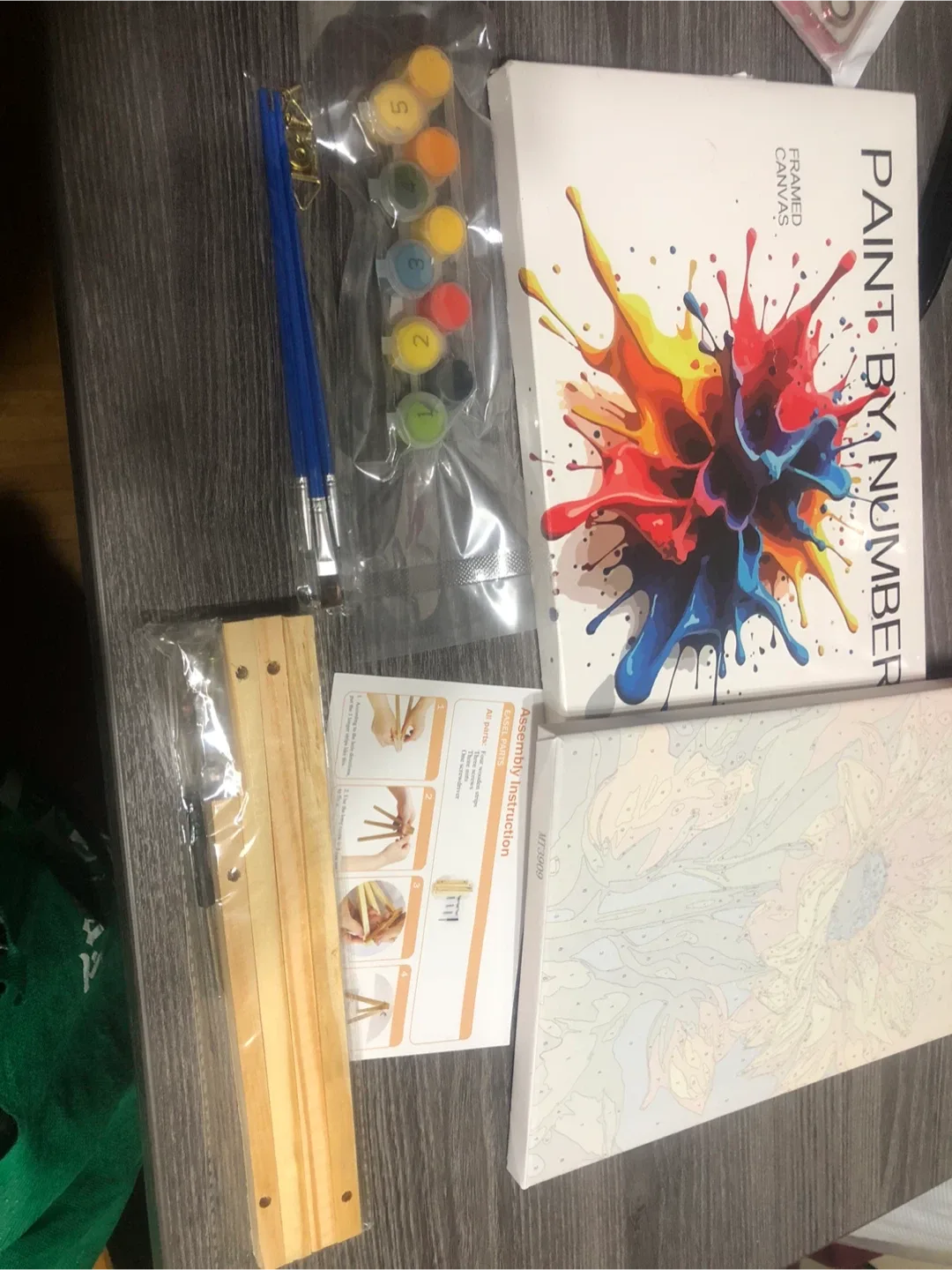 Paint by Numbers Framed Canvas Kit