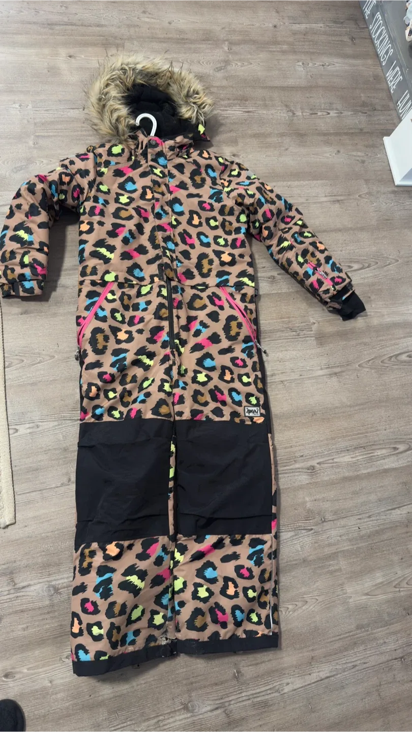 Deux par Deux Leopard Snowsuit - Big Girl #cleanout