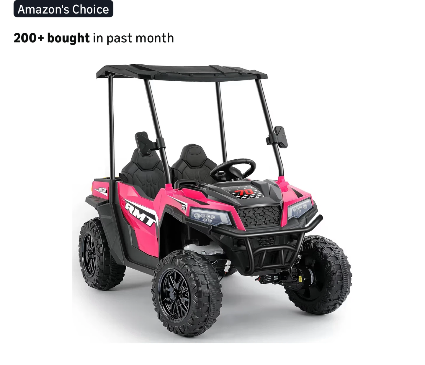 ELEMERA 24V Pink Ride on Car 2 Seater
