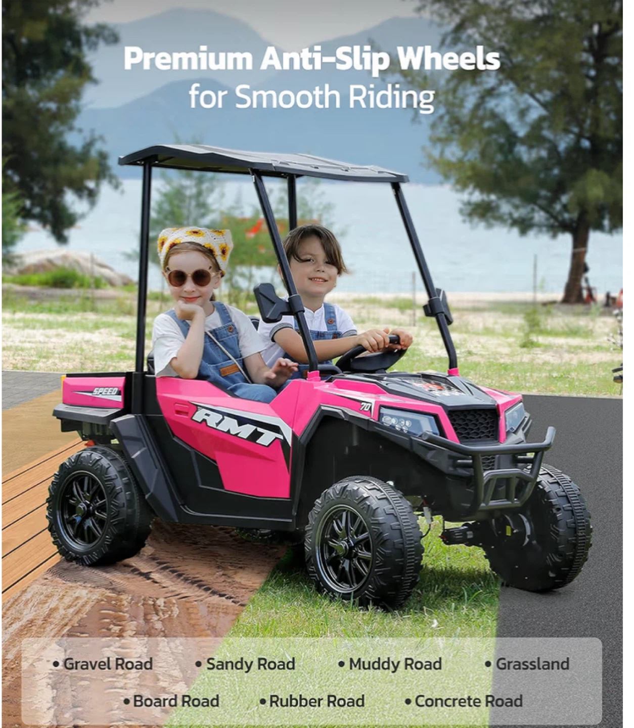 ELEMERA 24V Pink Ride on Car 2 Seater - photo 3