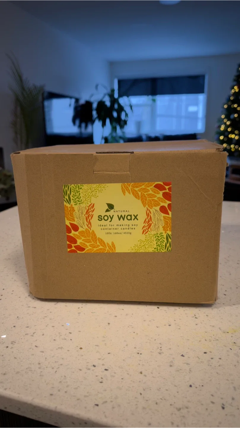 Natural Soy Wax - 10lb for Candle Making