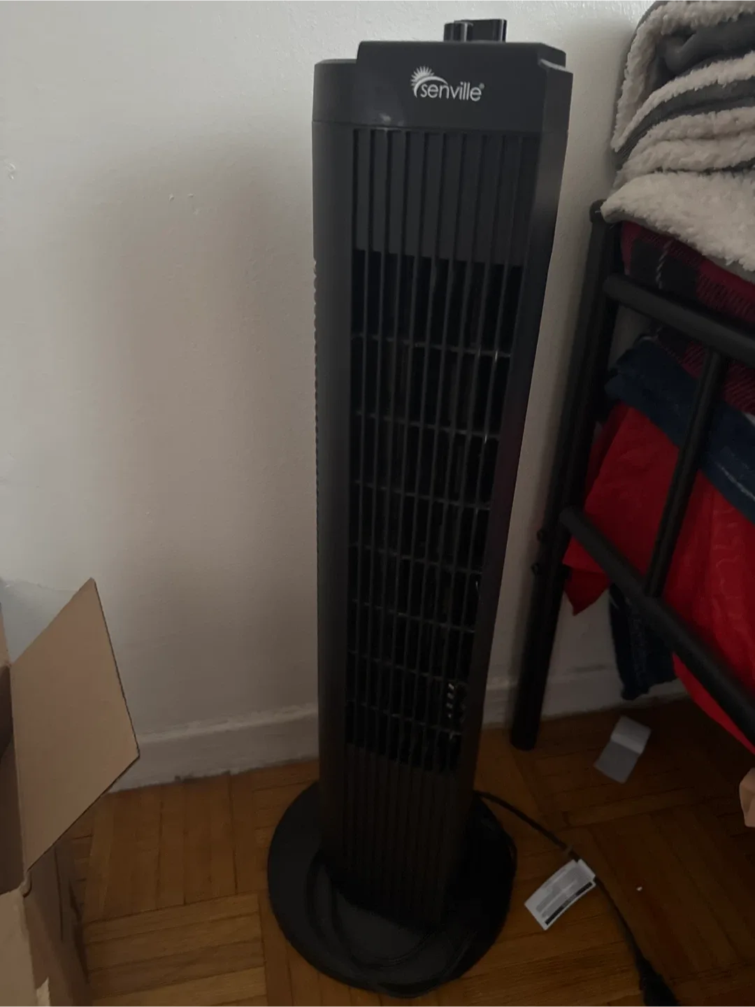 Senville Tower Fan - Black