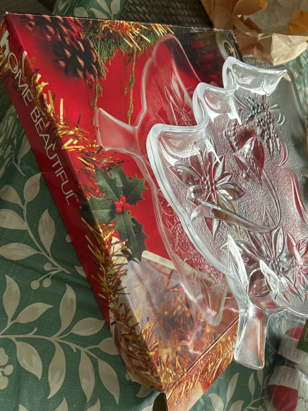 Home Beautiful Christmas Tree Serving Plate - photo 3