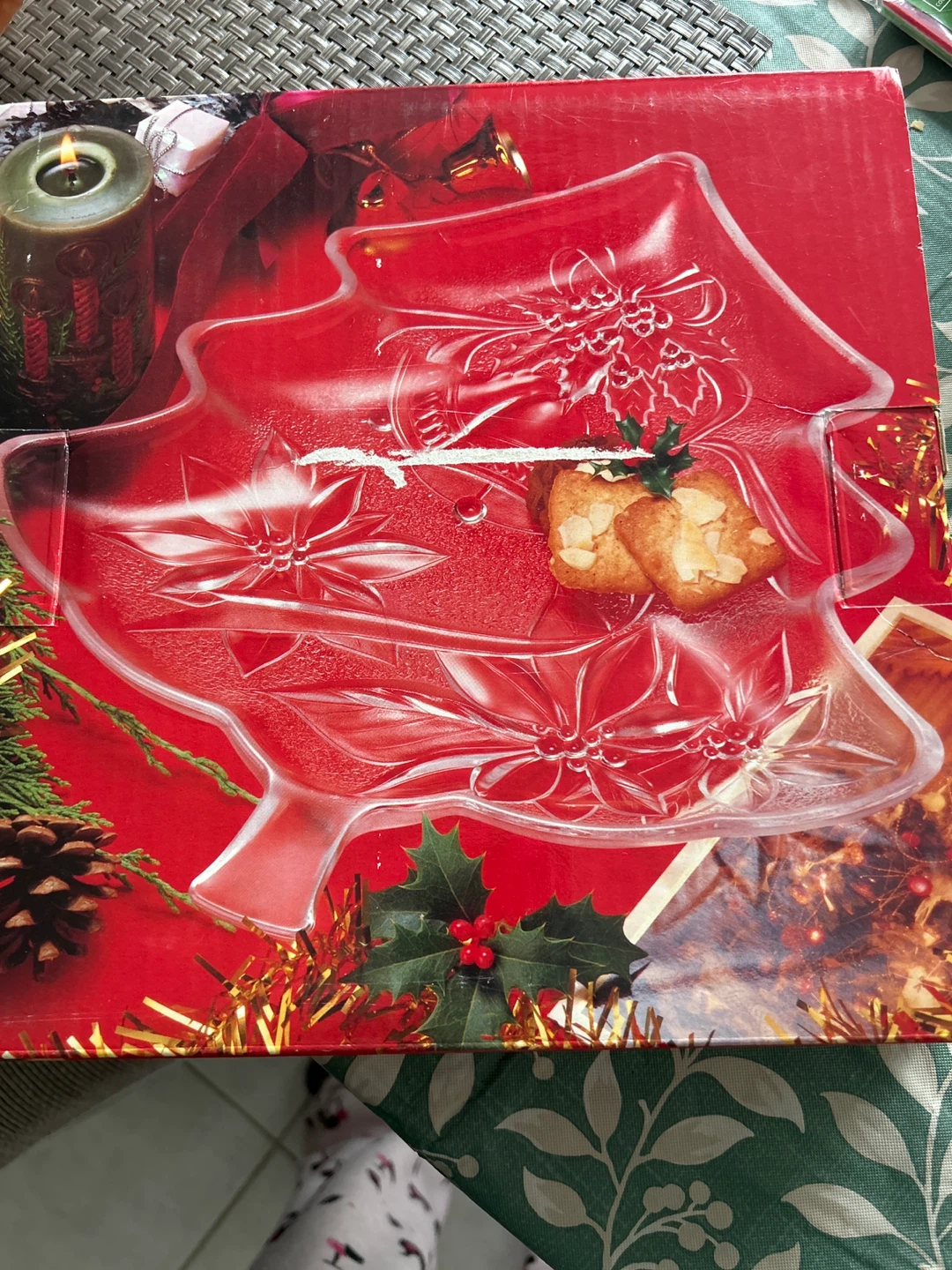 Home Beautiful Christmas Tree Serving Plate - photo 2