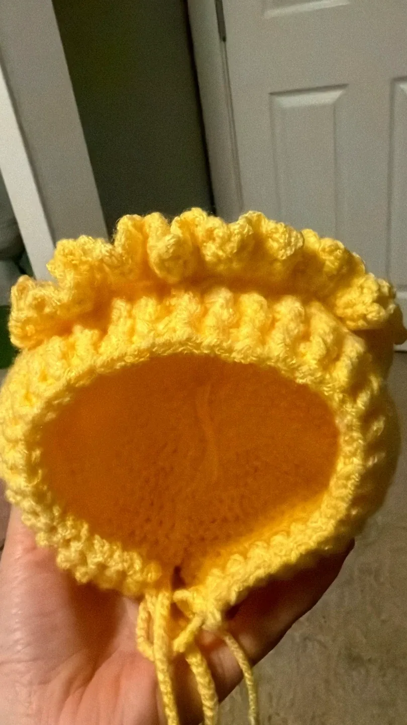 Yellow Crocheted Hat image indicator(4)