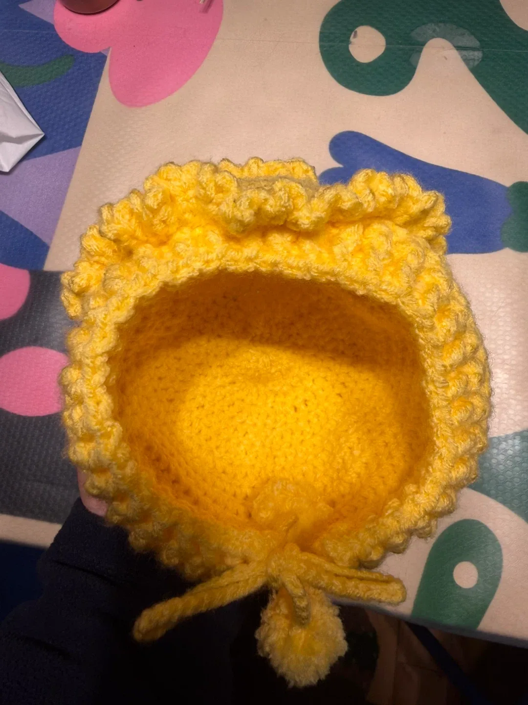 Yellow Crocheted Hat image indicator(2)