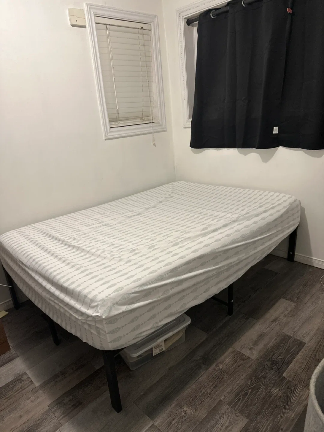 Double size mattress and bed frame