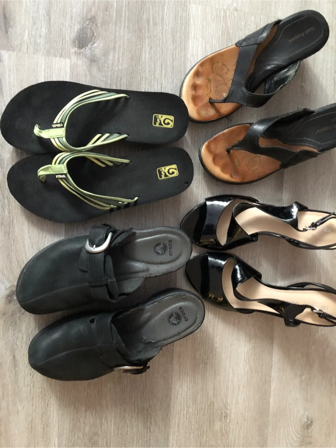 MUST GO TODAY Assorted Women's Shoes: Teva, Hush Puppies, Crocs