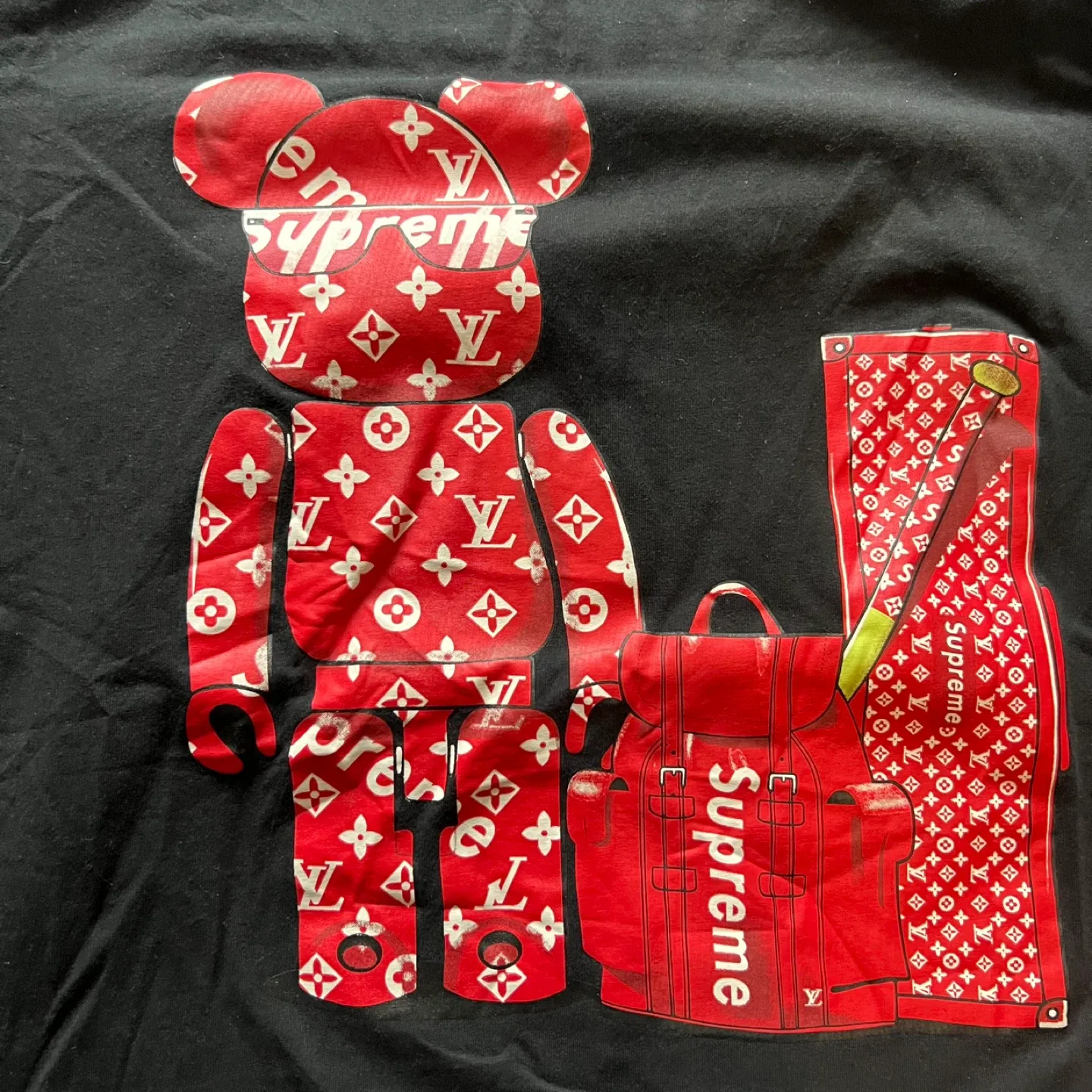 Supreme Towel LV Tee shirt and bonus GaGa sticker. image indicator(6)