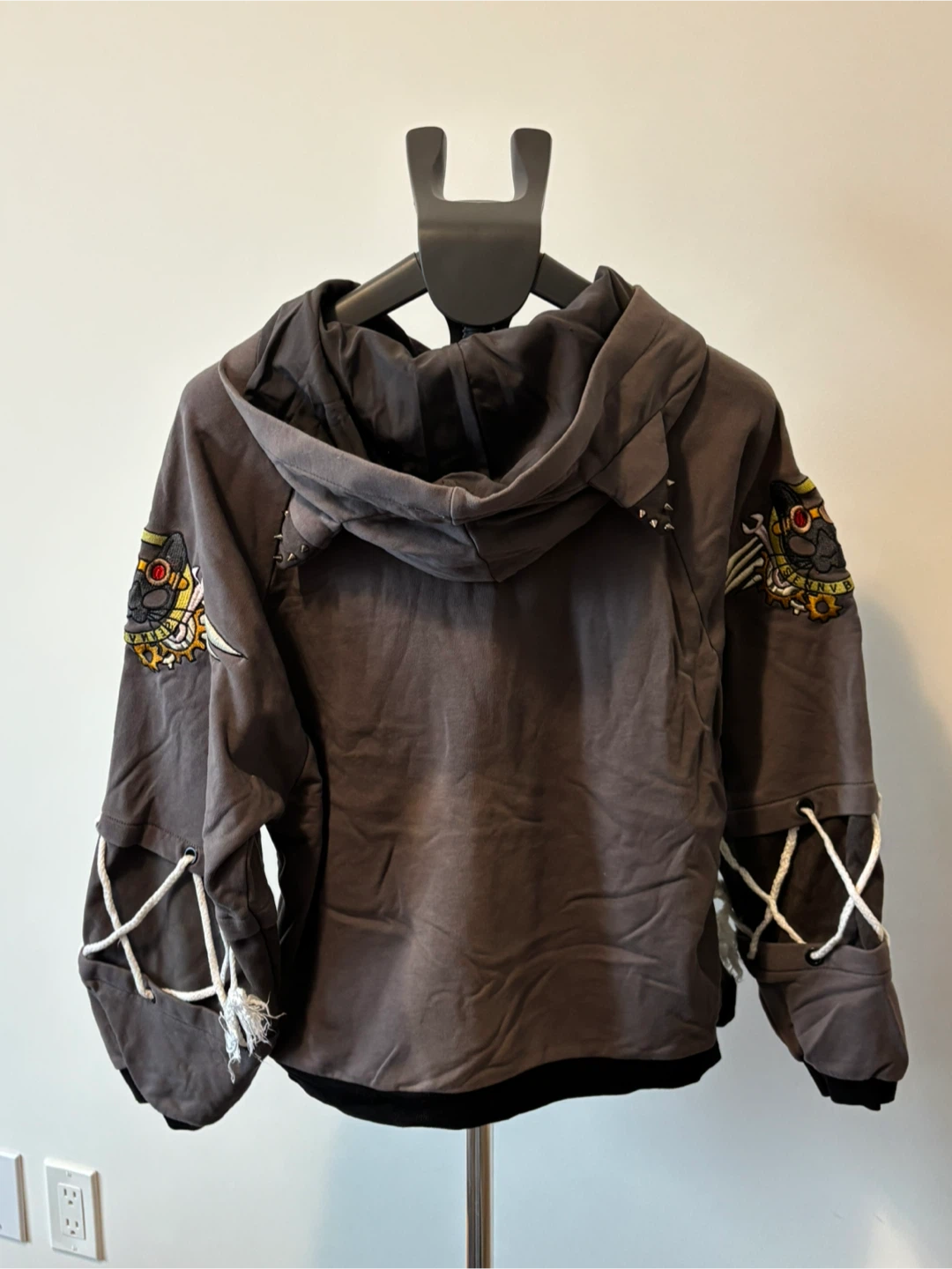 Unique stylish oversize Grey Hoodie - photo 2