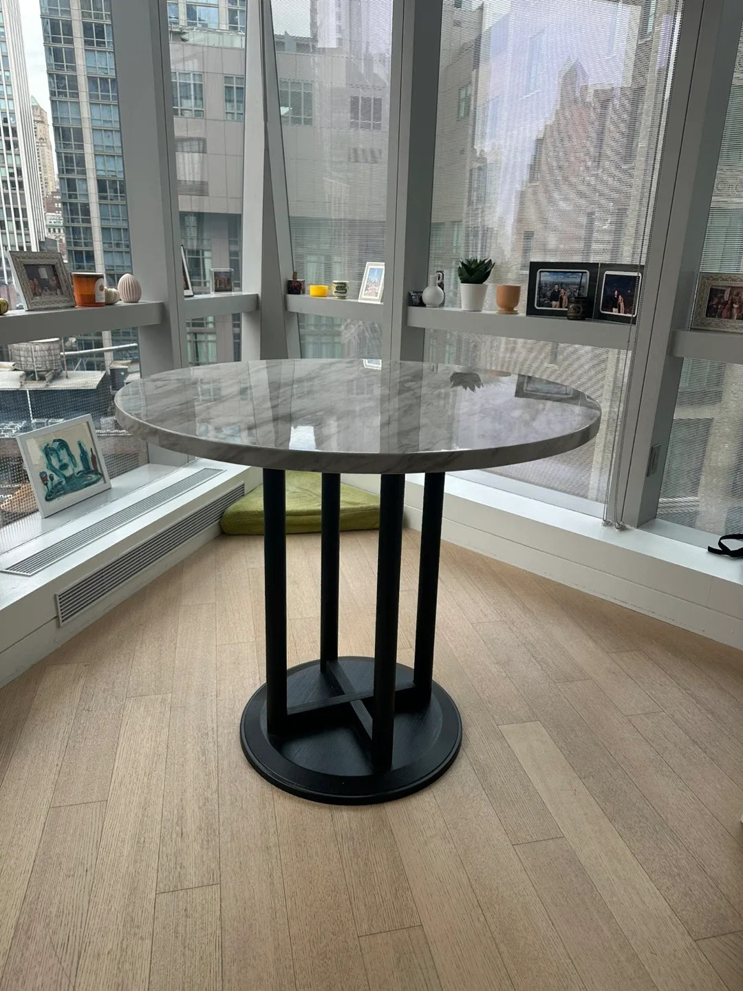 Round Marble Top Dining Table