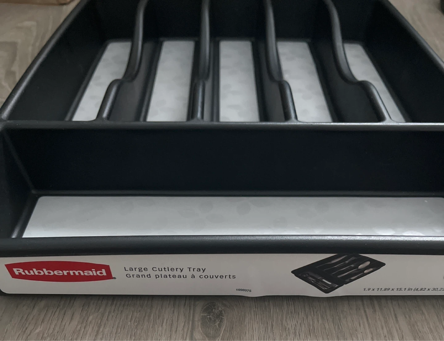 Rubbermaid Large Cutlery Tray - Black - photo 4