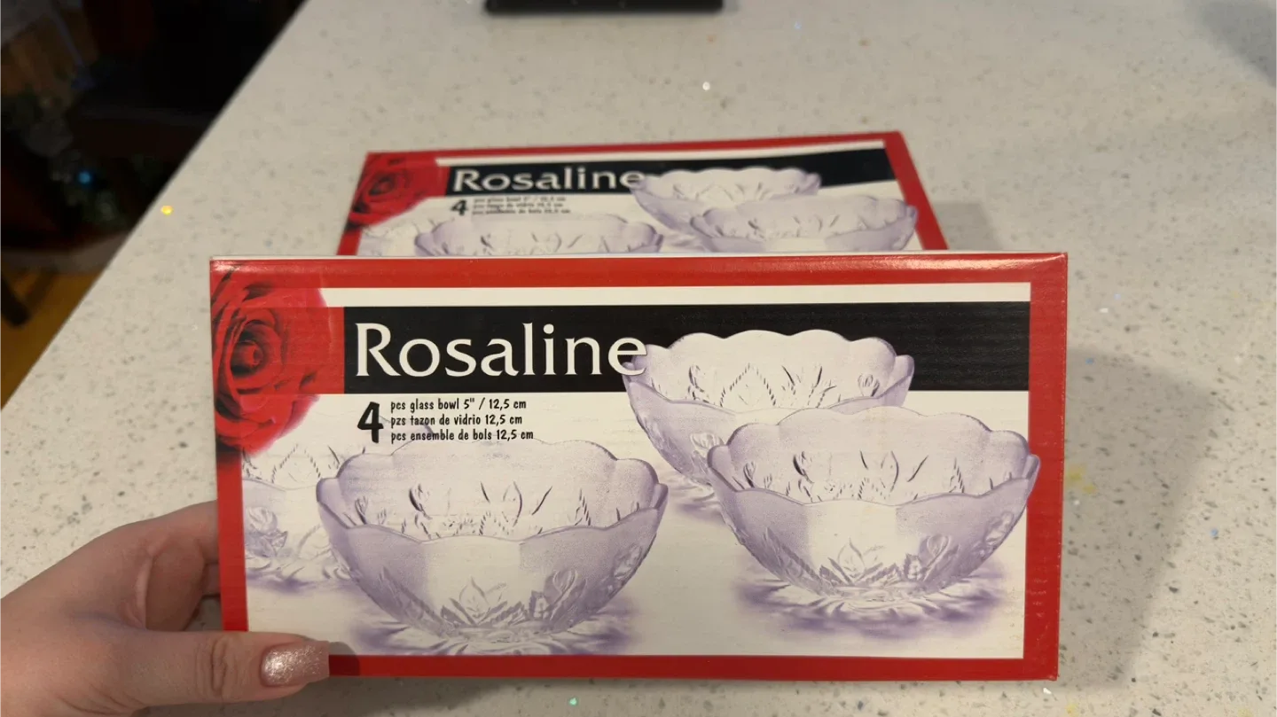 Rosaline Glass Bowls - Set of 4