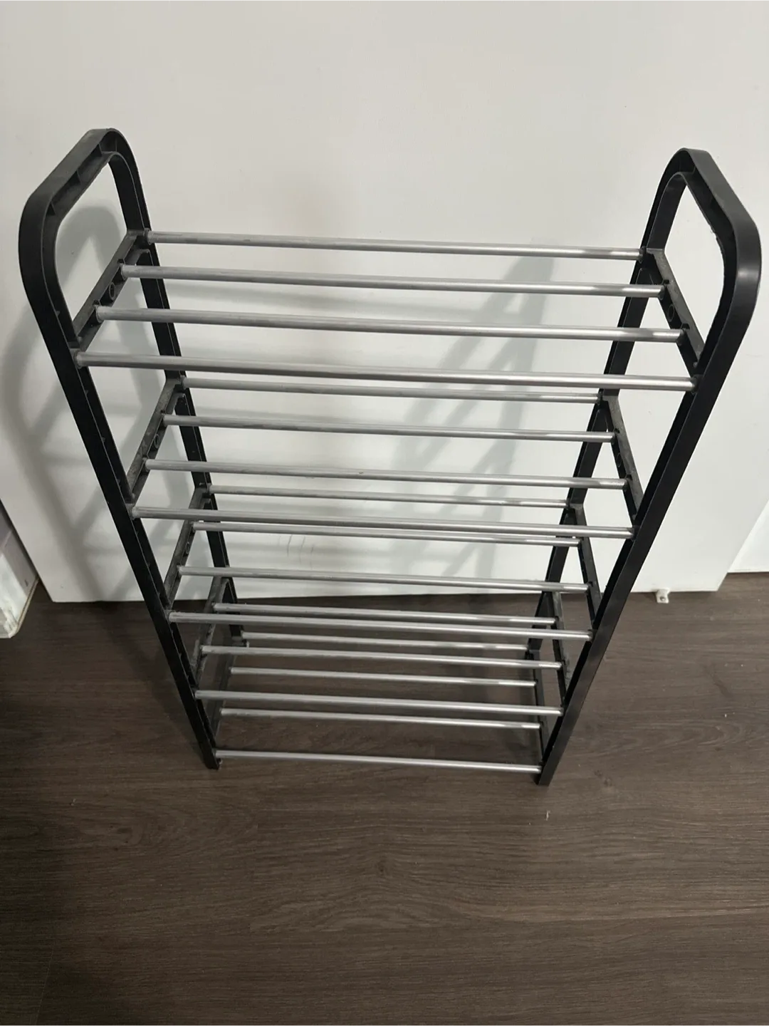 Shoe Rack - Black & Silver