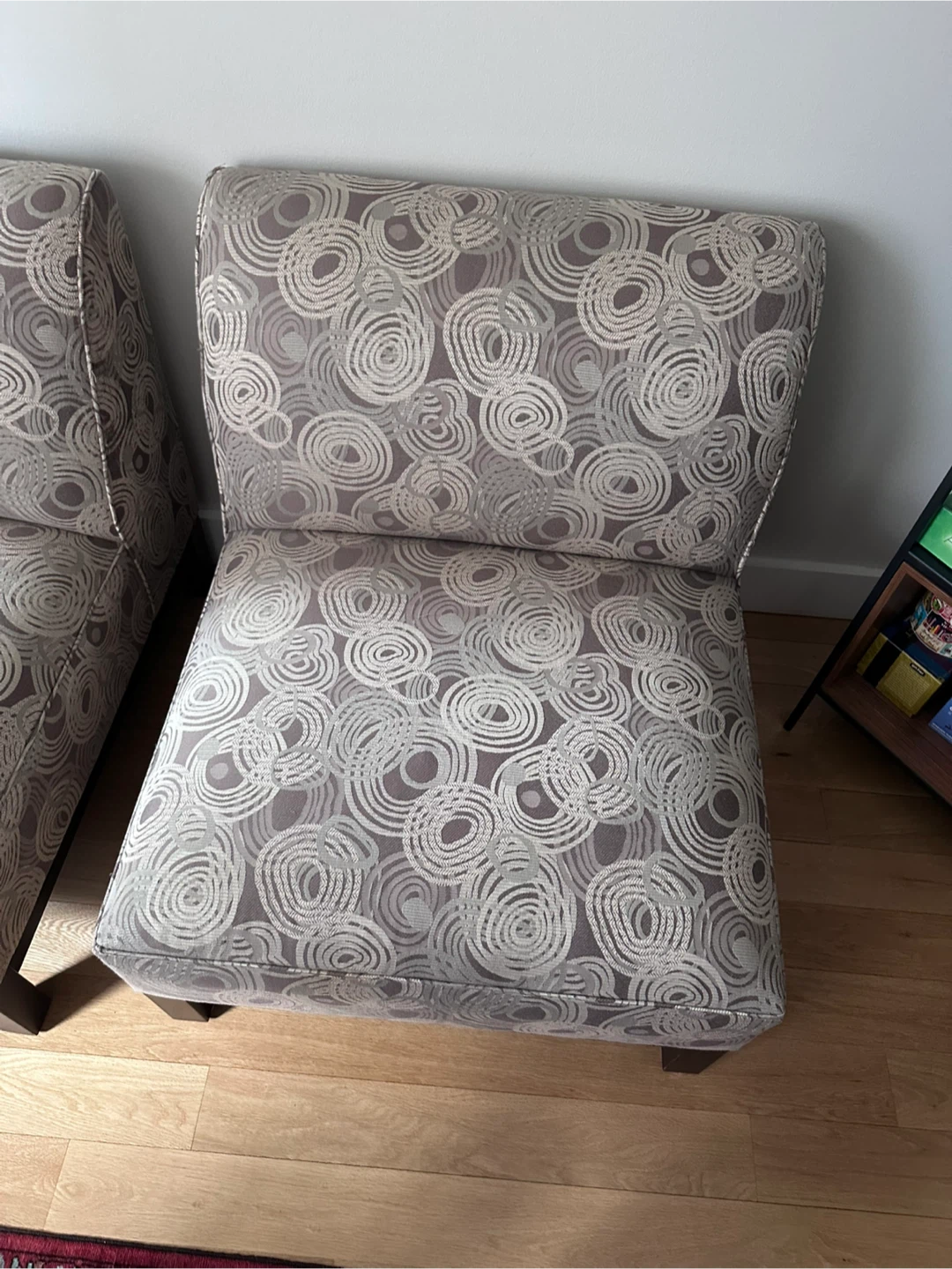 Pair of Patterned Accent Chairs