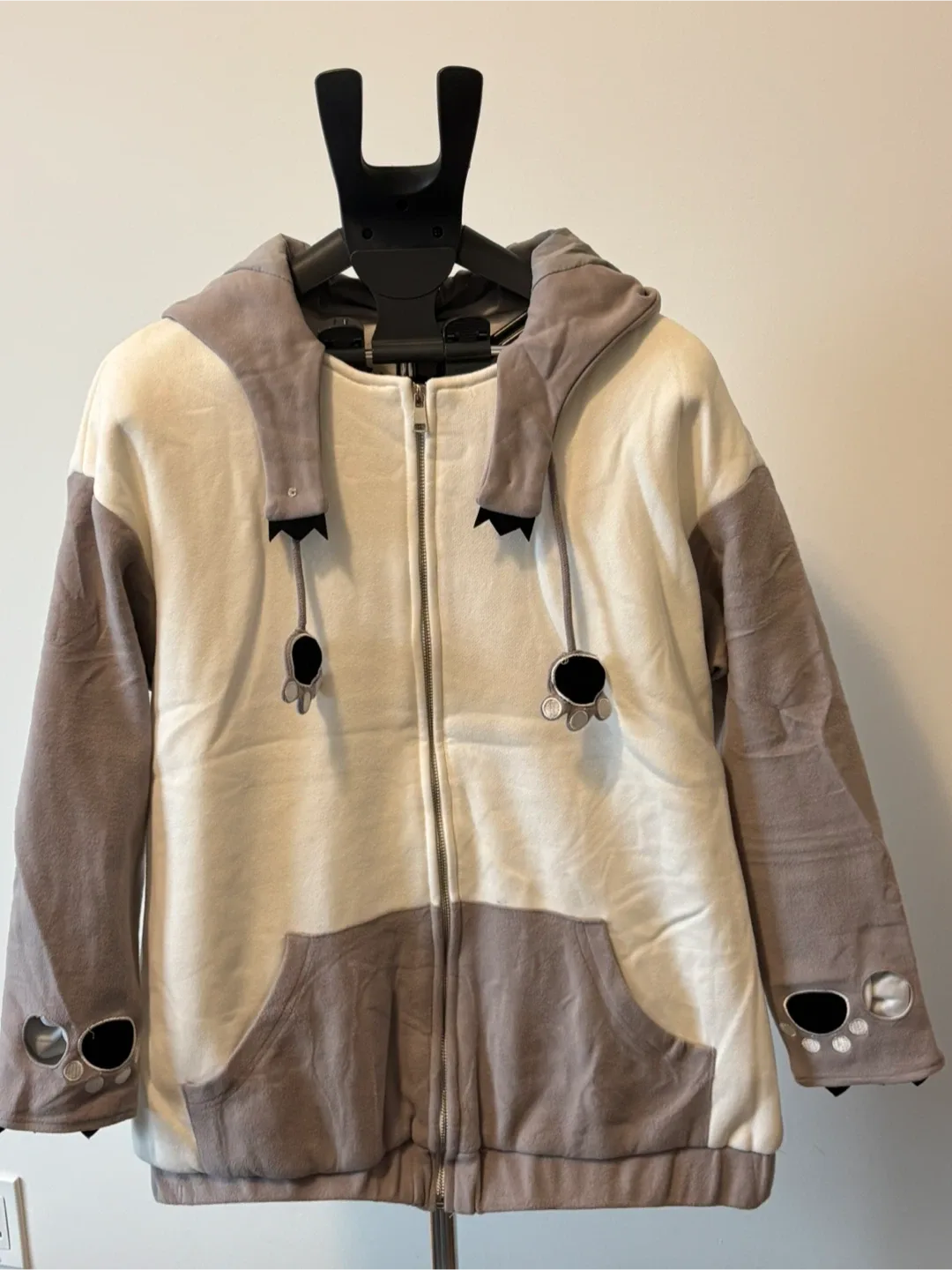 Totoro Inspired Hoodie, Size Medium, thick and warm