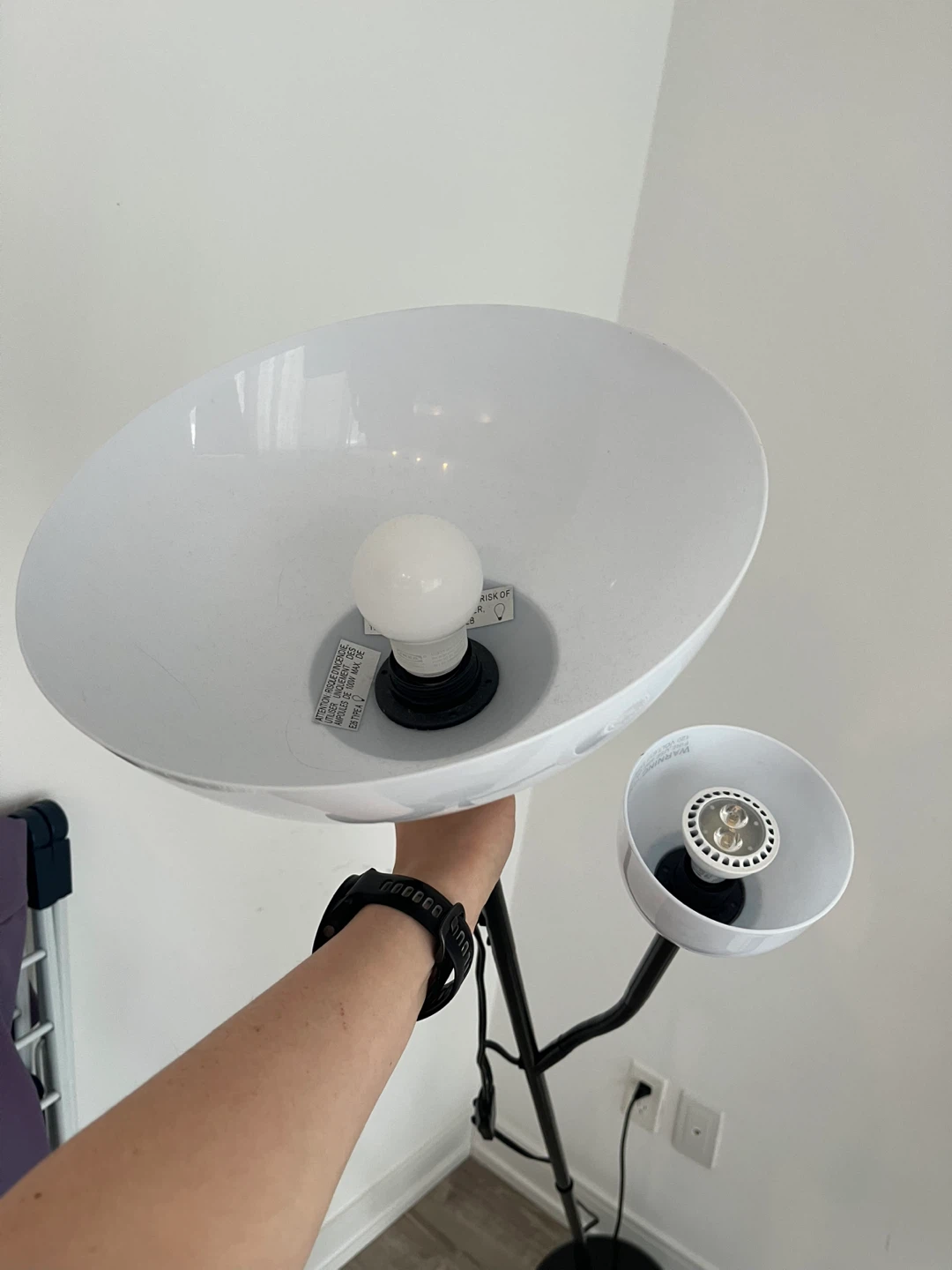 Modern Black & White Floor Lamp - photo 2
